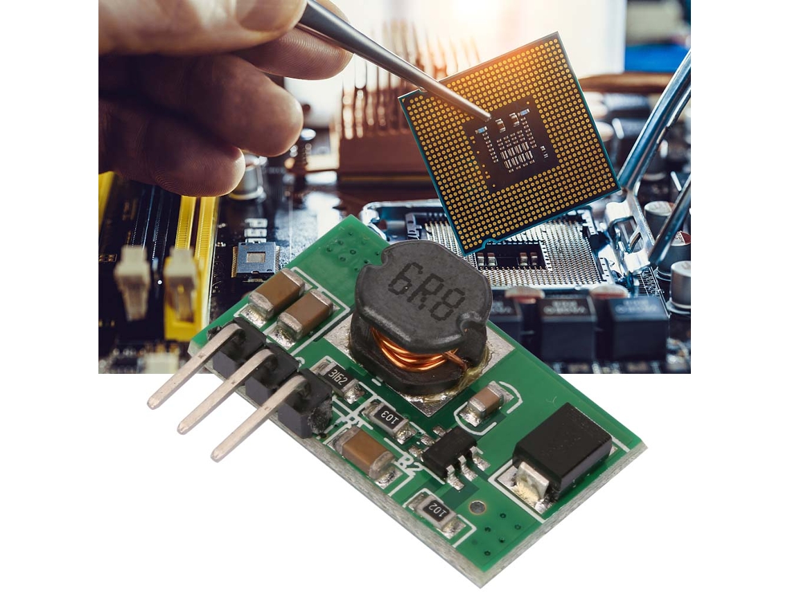 Omni-módulo De Fuente De Alimentación Buck Dc-dc Reductora De Alto Rendimiento 2a (5-23v A 3.3v)