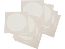 10 hojas de papel grueso en blanco para pintura artística, ideales para proyectos sencillos.