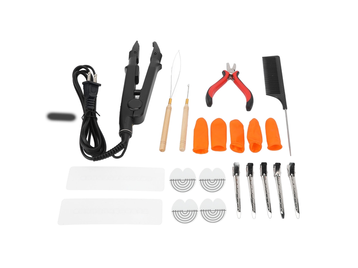 Kit alisador de extensiones de cabello con temperatura constante 2026 para uso en salones y en el hogar.