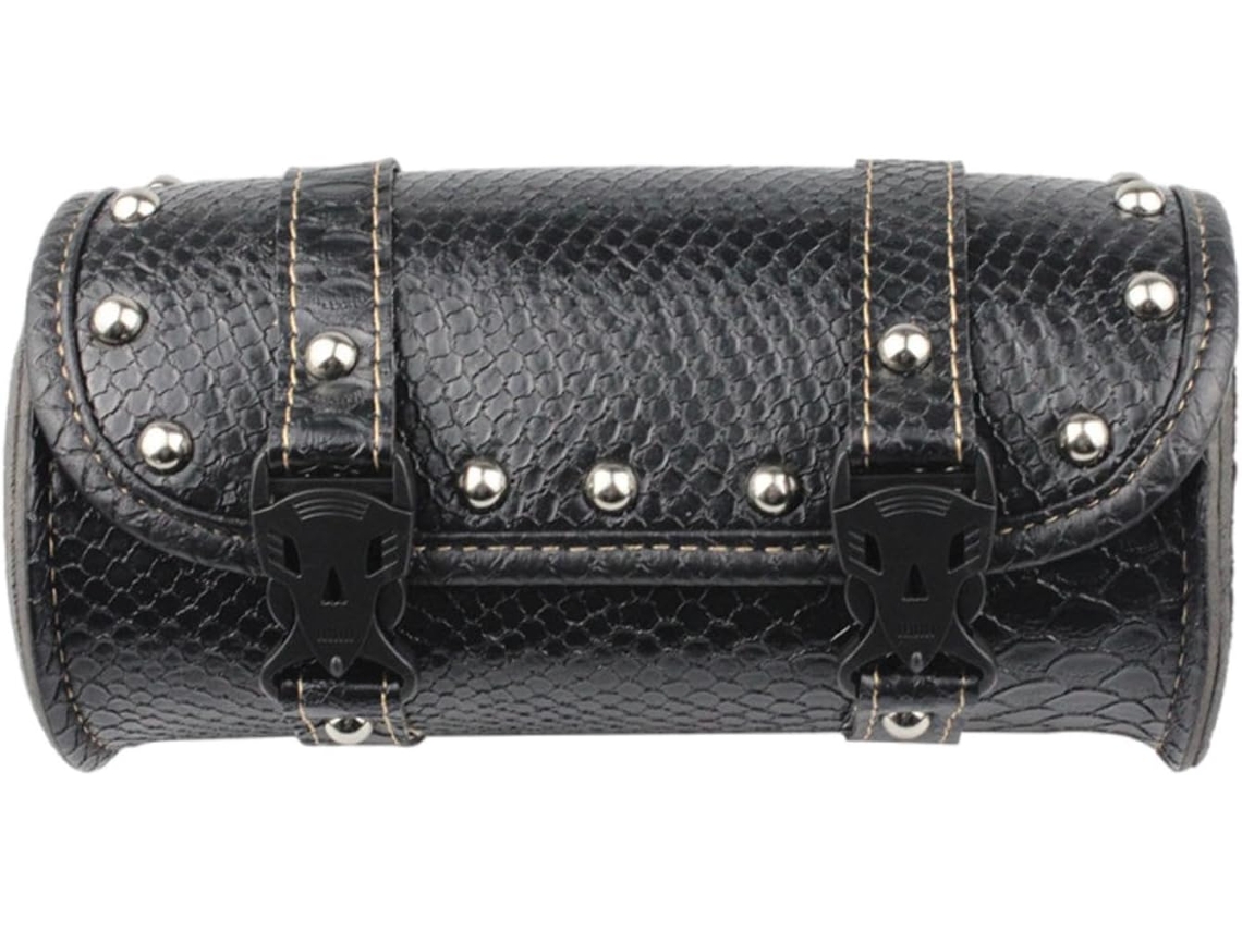 Bolsa Para Garfo De Motocicleta | Bolsa De Armazenamento Em Couro Para Quadro Lateral Em Pu