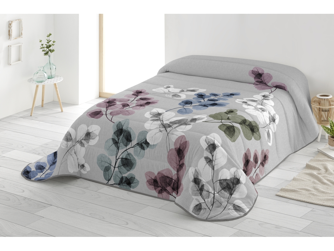 EDREDON ESTAMPADO CAMA 90 MICROFIBRA POLIÉSTER FABRICADO EN ESPAÑA ONA GRAY NATURALS