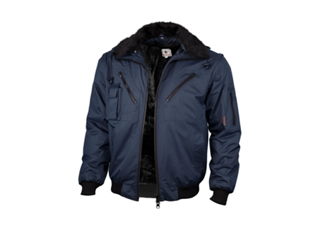 Abrigo de Trabajo QUALITEX WORKWEAR Waterproof Tejido Mixto (Azul - Tam: 3XL)