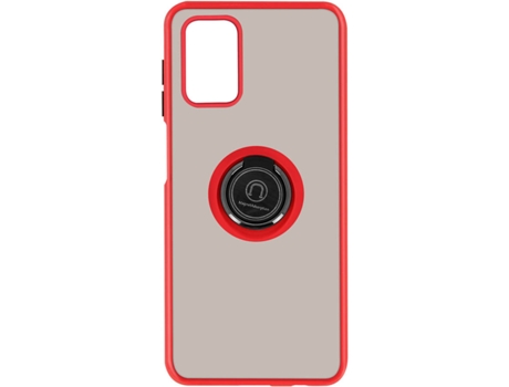 Carcasa y Soporte Samsung Galaxy A02s AVIZAR Función de soporte de Anillo de Metal Rojo