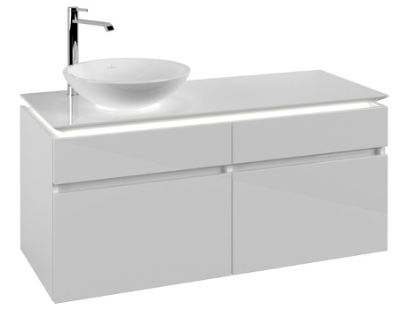 Villeroy &amp Boch Legato Vanity unit B580 1200x550x500mm lavabo a la izquierda iluminación LED