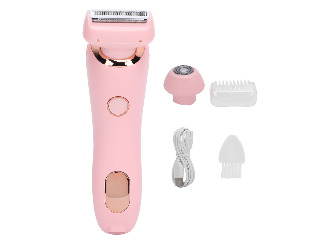 Afeitadora Eléctrica Para Mujer Depiladora Eléctrica 800mah Tijera De Pelo Para Mujer Axilas Cuerpo Completo Rosa
