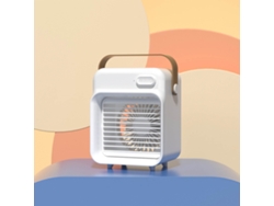 Ventilador USB portátil con 3 velocidades, blanco.