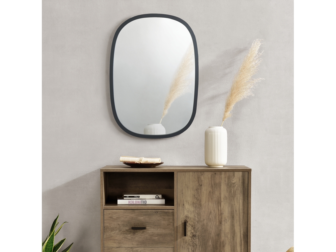 Espejo de Pared [EN.CASA] (MDF - Negro)