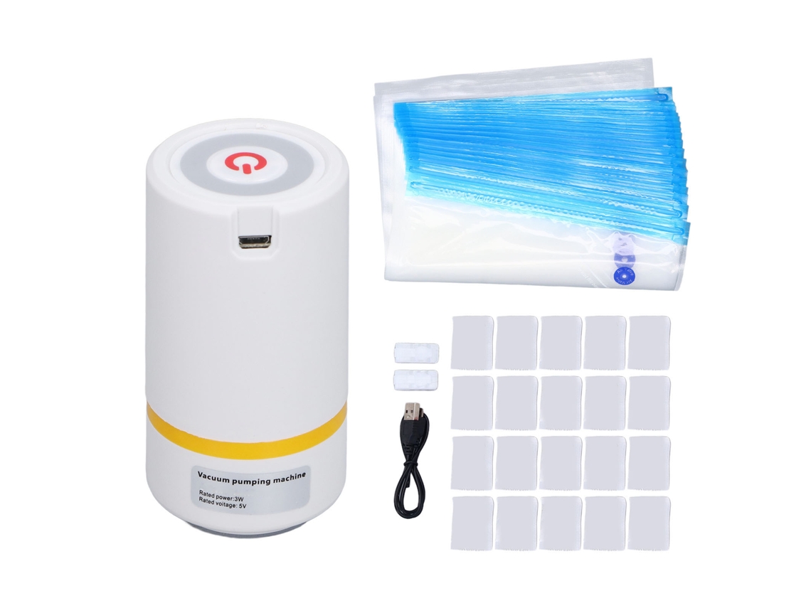 Kit de almacenamiento de filamentos 3D con bolsas de vacío, bomba automática, desecadores y clips - Accesorios para impresoras 3D