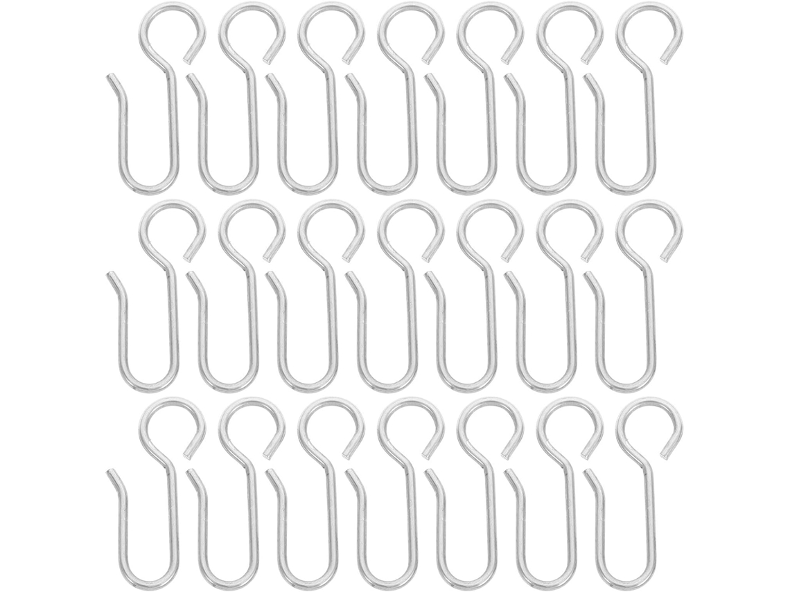 Paquete De 50 Ganchos De Acero Inoxidable De 2,0 X 40 Mm, Ganchos En Forma De S Para Cortinas Y Barras.