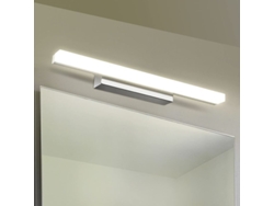 Lámpara Led De Espejo De 12 W Para Pared De Baño, Blanco Neutro, 60 Cm, No Regulable.