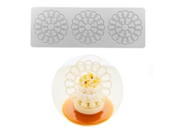 NEVEANCE Molde de Encaje 3D para Pasta de Azúcar, Chocolate y Fondant - Diversos Diseños para Decoración de Pasteles y Cupcakes