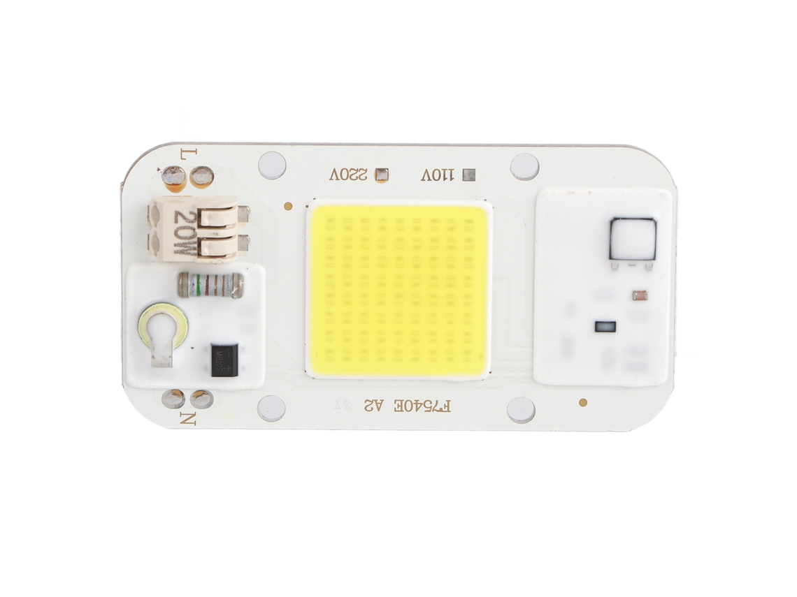 Panel De Luz Led Cob De 220 V Y 20 W, Luz Blanca De Espectro Completo, Sin Soldadura, Para Montaje Propio.