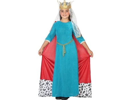 Disfraz de Niña DISFRAZZES Reina Medieval Infantil (Talla: 3 a 4 años)