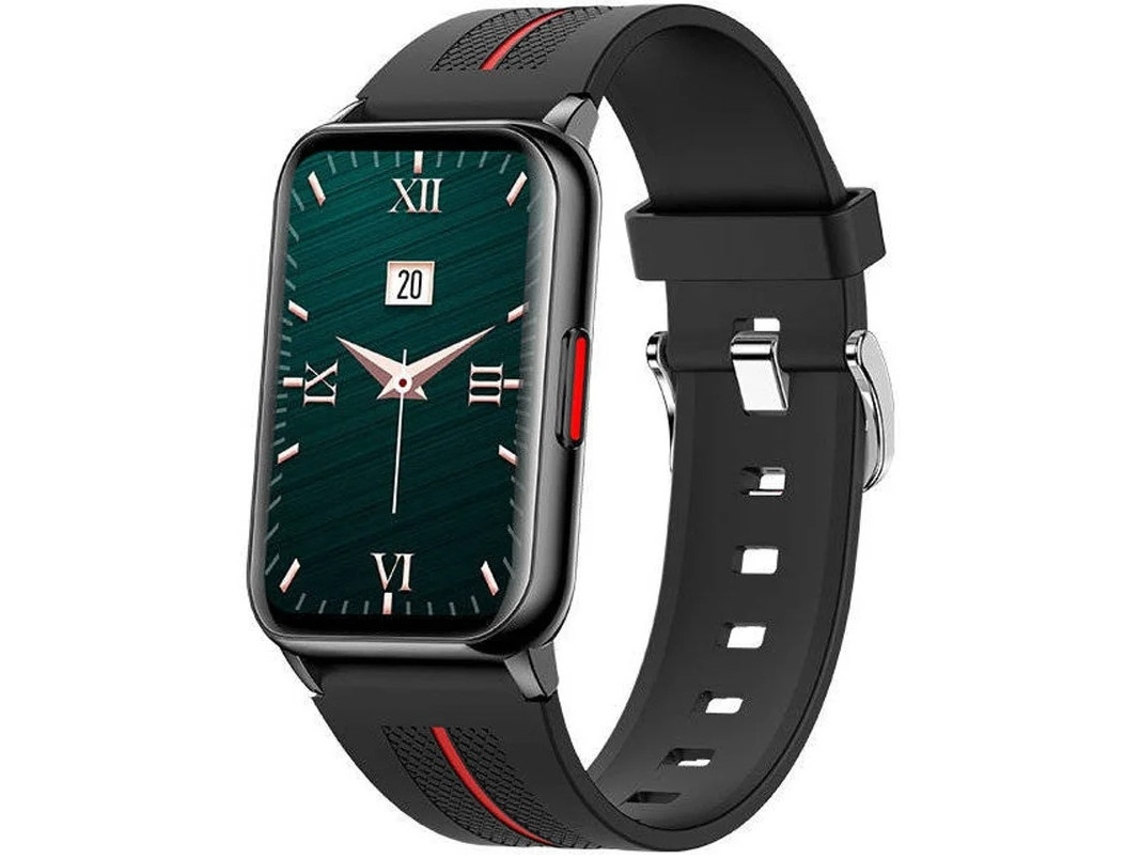 Pulsera inteligente Yizhood resistente al agua con control táctil, detección de frecuencia cardíaca, soporte para dormir (negro)