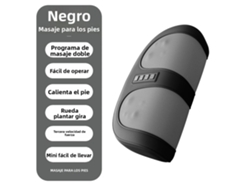 (negro) Masajeador De Pies Eléctrico Con Funciones De Calentamiento, Presión Y Rotación.