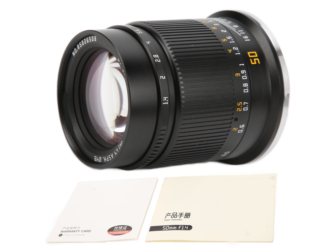 TRUYUETY Lente TTArtisan 50mm F1.4 Z Mount, Apertura Grande, Full Frame, Objetivo Fijo para Nikon Z5 Series