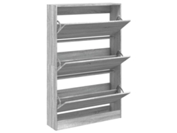 Zapatero de derivados de madera gris, Sonoma MAISON EXCLUSIVE (80x21x125,5 cm)