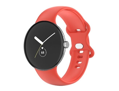 Correa De Reloj Inteligente Para Google Pixel Watch Red Man, Banda De Reloj De Silicona De Un Solo Color VENISYMLIS