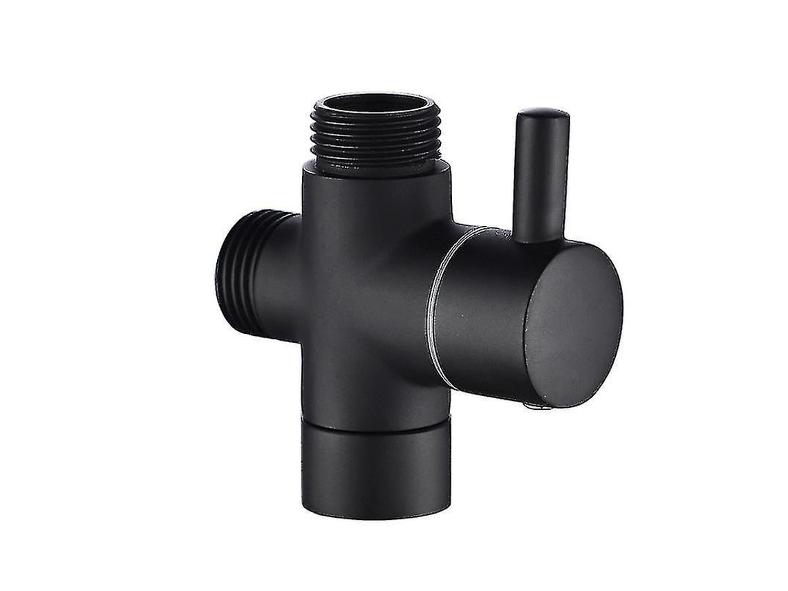 Válvula De Cierre De Latón 3 Vías G 1/2 Para Ducha De Baño Y Regadera Mano, Negro, Dsf007c