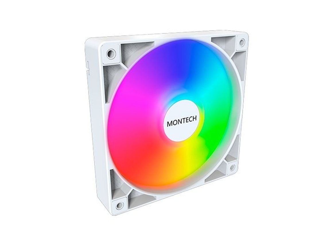 Ventilador 120x120 Montech Gf120 Pwm Blanco
