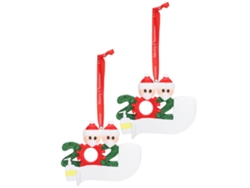 2 Adornos Navideños Personalizados 2020 para Colgar, Decoración del Hogar, Regalo