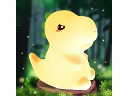 Lámpara De Noche De Dinosaurio Para Niños, De Silicona Recargable Por Usb, Decoración De Habitación, Regalo Portátil.
