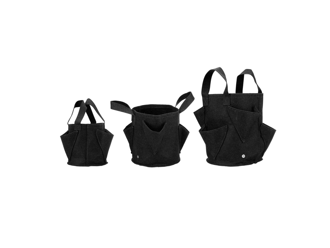 Maceta Redonda Negra Ultragruesa De 2 Mm Para Plantar, De Fieltro No Tejido. Bolsas De Cultivo.