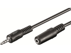 Cable Audio EWENT (Jack 3.5 mm - 3 m - Negro)
