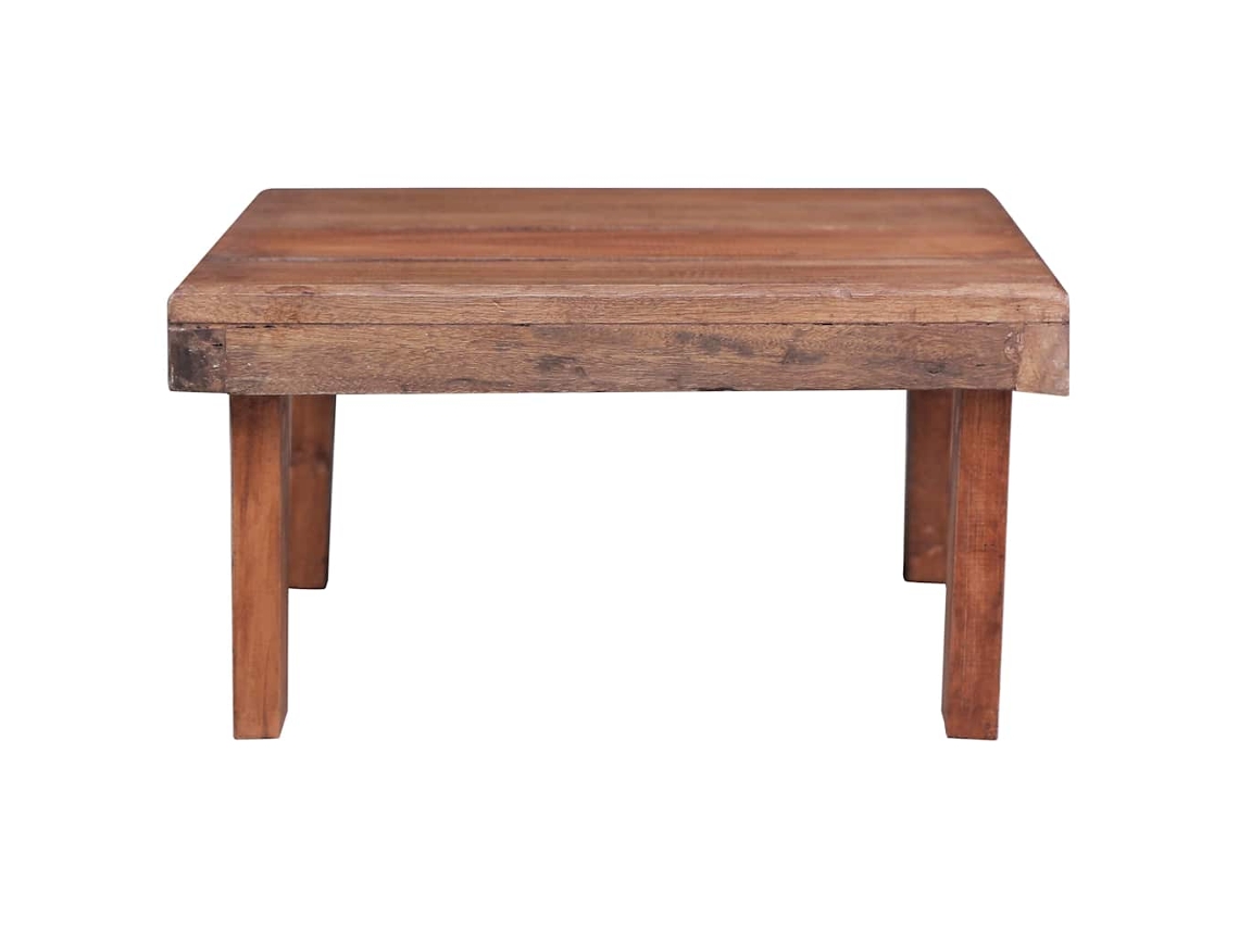 Maison Exclusive - Mesa De Centro Madera Maciza De Caoba 60x45x23 Cm