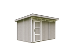 Caseta Jardin paneles a base de Madera LP SmartSide 8,7 m² con Suelo y Baldosas Bituminosas - L279xA412xA237 cm - TIMBELA M904 - TUNDRA GREY