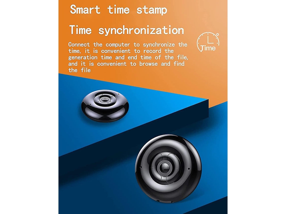 Mini grabadora de voz activada por voz con USB recargable para clases, reuniones y entrevistas, 4 GB, Yizhood (negra)