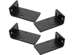 4 Soportes Triangulares Invisibles De Acero Para Estantes Flotantes, Color Negro.
