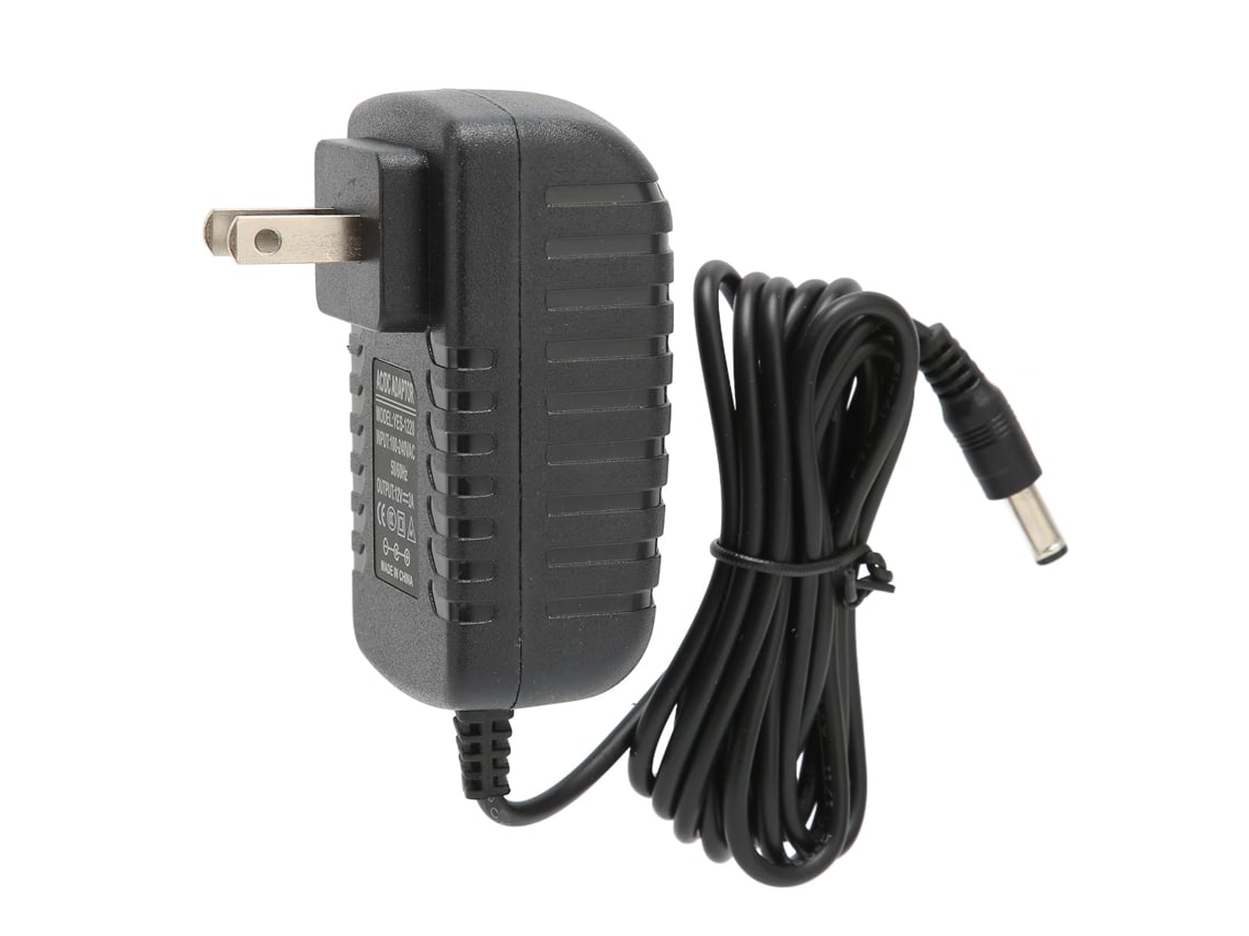 Adaptador De Corriente De 12 V Y 1 A Con Protección Contra Sobretensión E Interferencias, Enchufe Estadounidense, 100-240 V.