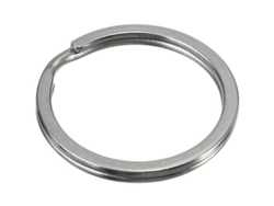2026-10 Anillos De Llave De Metal Planos Separables, Diámetro 25mm, Aros De Portallaves Circulares, Conectores