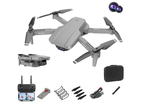 Mini Drone LKC E99P profissional com câmara Full HD 1080 doble cámara + 1 Bateria - Gris