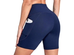 Bañador de talle alto para mujer SFUSHOS con bolsillos y secado rápido.