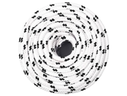 Cuerda Para Barco Trenzada Poliéster Blanco 10 Mmx25 M