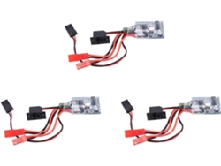 3 Controladores Esc Rc Con Escobillas De 10 A Para Coches Y Barcos Sin Freno