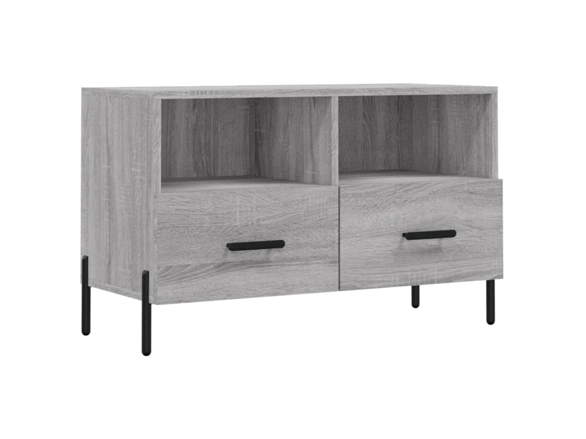 Maison Exclusive - Mueble De Tv Madera De Ingeniería Gris Sonoma 80x36x50 Cm