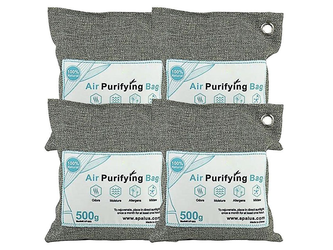 Bolsas Purificadoras De Aire Nature Fresh, Carbón Activado De Bambú, 4 Unidades Para Automóviles