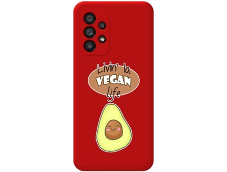 Carcasa para Samsung Galaxy A53 5G TUMUNDOSMARTPHONE Silicona Líquida Dibujos Rojo