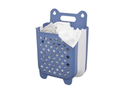 2026-cesta De Ropa Plegable De Pared Con Gran Capacidad Canasta Colgante Para Ropa Sucia Azul L
