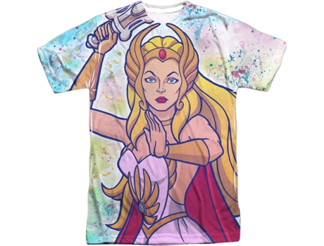 Camisetas Unisex DEEPSTONE Paint Splattered She-Ra Masters of the Universe Interrumpido (XXXL)