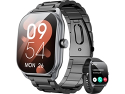 Reloj inteligente para hombres con llamadas Monitor de sueño de frecuencia cardíaca de 2 pantallas Rastreador de modos deportivos de 120+ por YEMAESRE