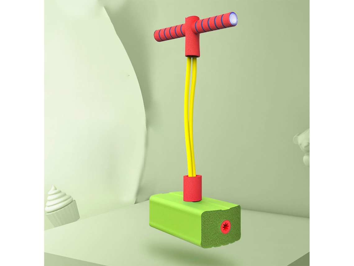 Saltador De Espuma Pogo Para Niños Con Sonidos Chirriantes Entrenamiento De Equilibrio Salto Verde Estándar