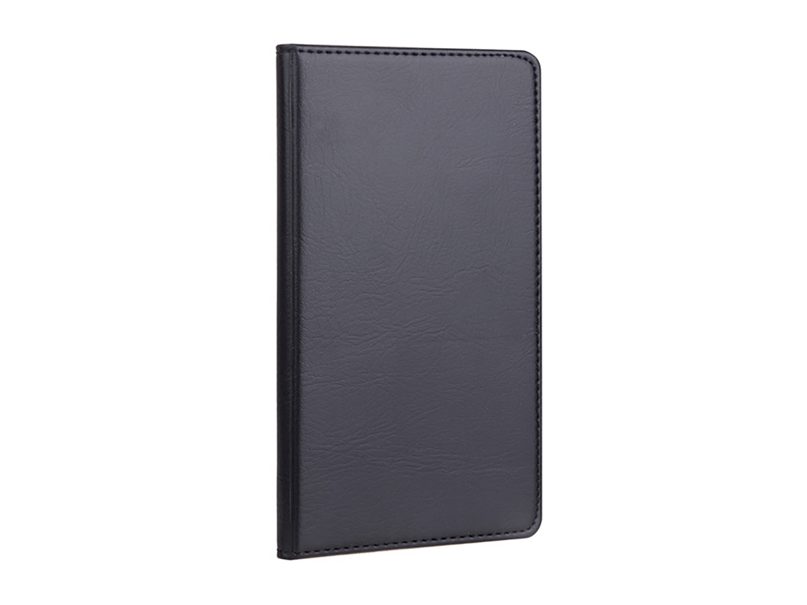 Cuaderno De Gran Capacidad De Piel Sintética Para Reuniones, Doble Escritura, Color Negro Para Oficina.
