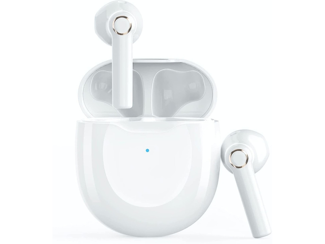 YEMAESRE Auriculares Bluetooth Premium Blancos Sin Calidad Sonido Estéreo Modo Mono
