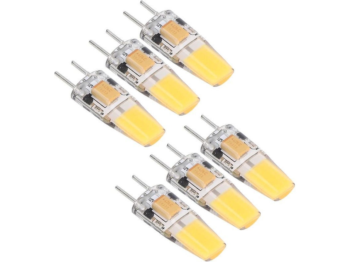 Bombilla Led De 5w 12v Gy6.35 500lm Blanco Cálido Lámpara De Techo De Silicona De 360°