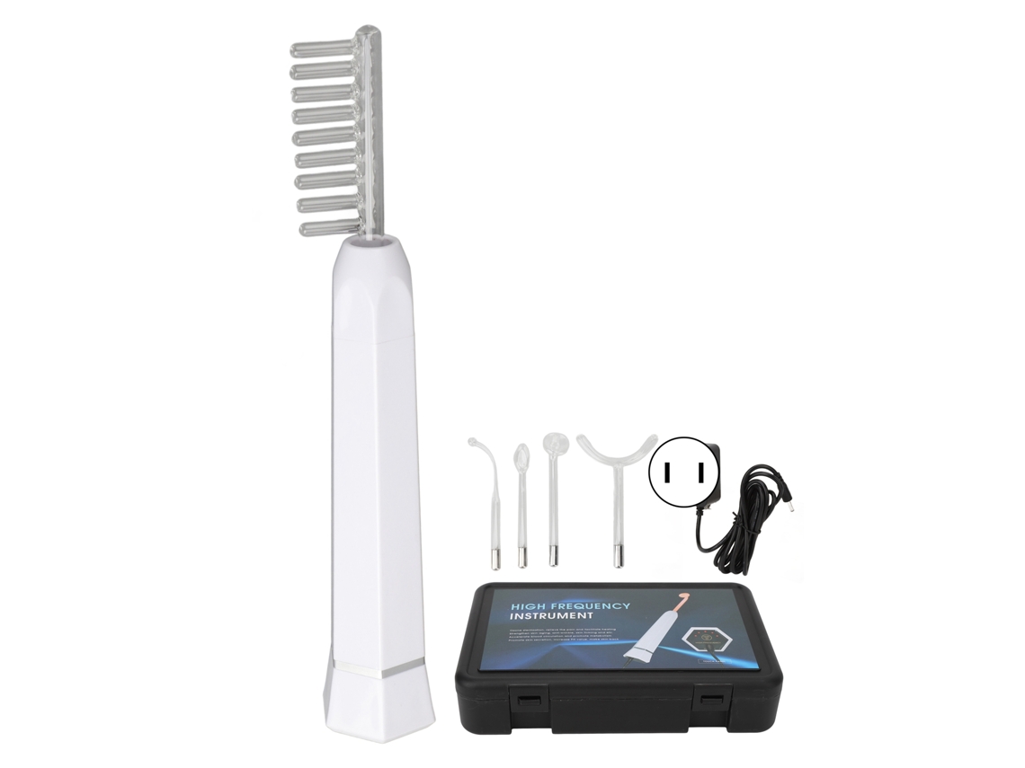 Varilla De Electrotterapia De Alta Frecuencia Portátil Para Cuidado Facial Y Capilar Con Luz Roja 100-240v Plug Ee.uu.