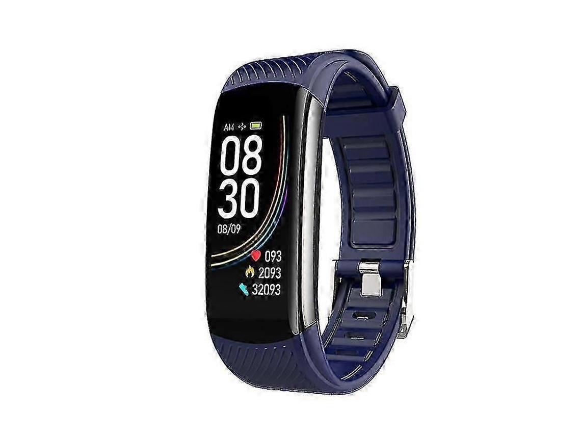 Pulsera inteligente C6t con monitor de temperatura corporal, frecuencia cardíaca y seguimiento de actividad física, reloj inteligente C GOKOCO